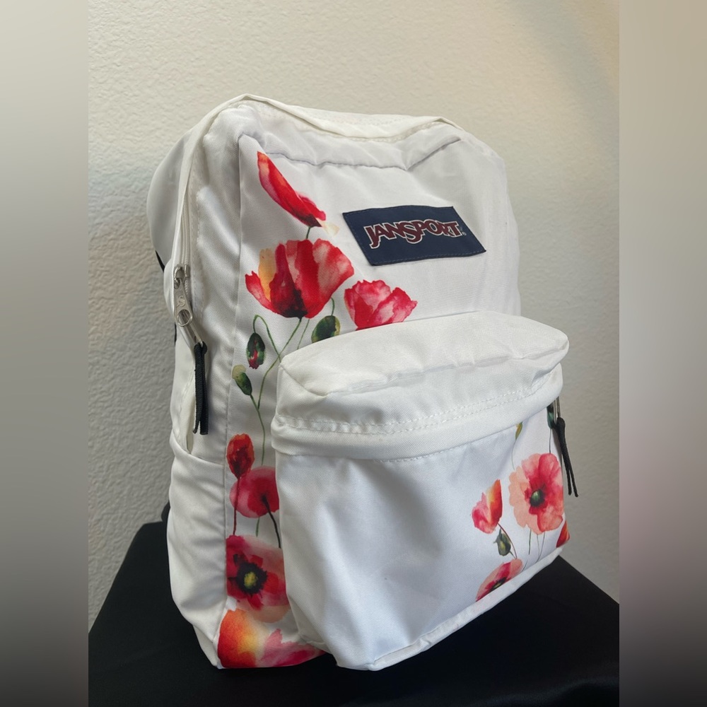 JanSport Superbreak Backpack in Poppy Design